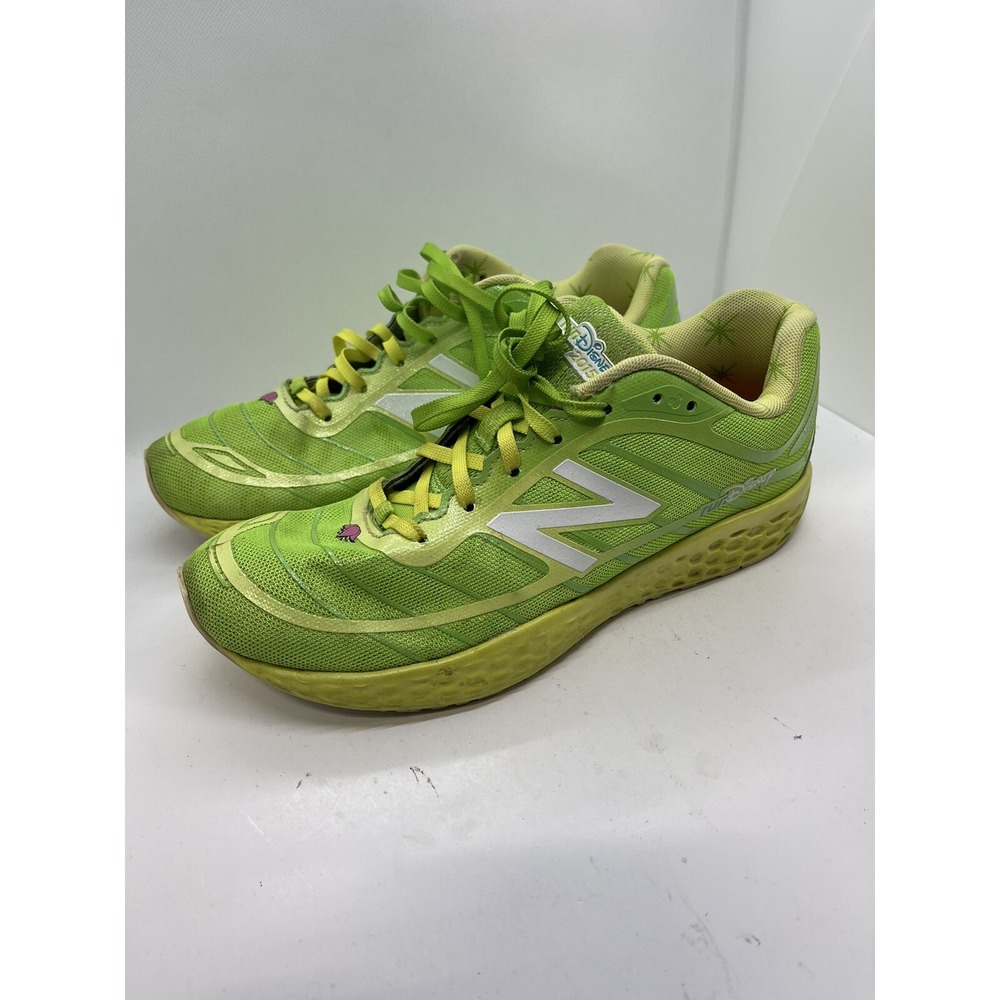 Run Disney 2015 Tinkerbell Green New Balance Glow-in-the-dark Sneakers Sz 6